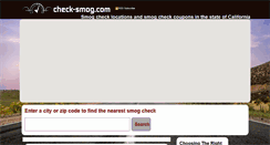 Desktop Screenshot of check-smog.com